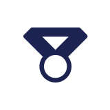 Icon showing a medal